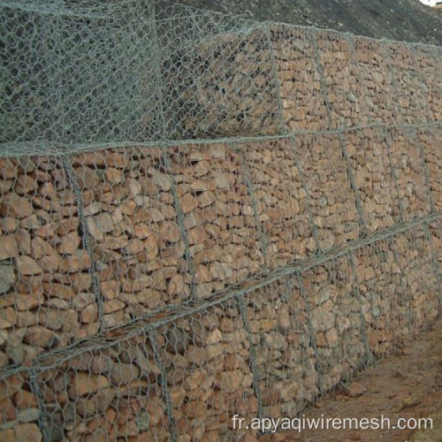 Boîte de gabion soudée galvanisée à chaud 2x1x2m